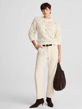 NWT The Darted Barrel-Leg Utility Pant in Corduroy